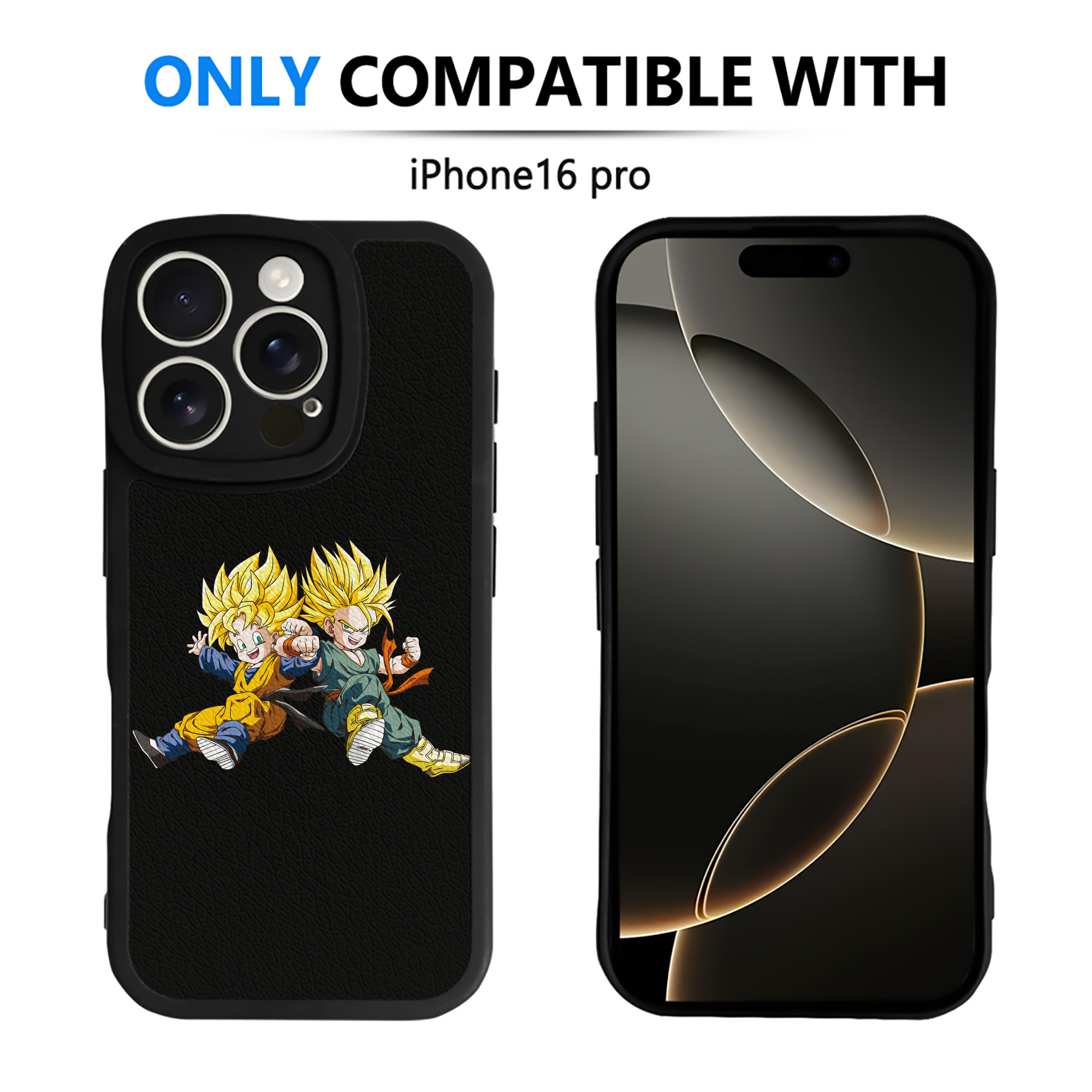 （画像用） ドラゴンボール 孫悟空（そん ごくう）Son Goku カカロット DRAGON BALL Kakarotto 【iPhone 16シリーズ対応】シリコンスマホケース（レザー調） 材質：シリコン